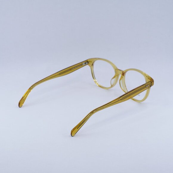 🕶️ New Celine CL50007F 039 Eyeglasses - Yellow Frame 52mm - Picture 5 of 12